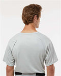 Alleson Athletic 7930 Men's B-Core Placket Jersey - Silver - model back
