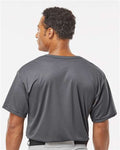 Alleson Athletic 7930 Men's B-Core Placket Jersey - Graphite - model back