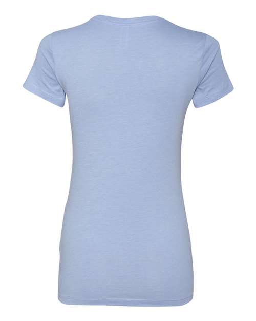 Bella + Canvas 6004 Women's Slim Fit Tee - Heather Blue - back