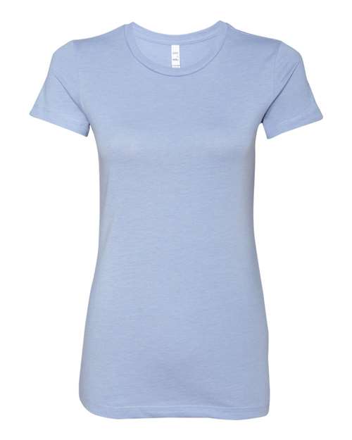 Bella + Canvas 6004 Women's Slim Fit Tee - Heather Blue - front