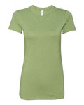 Bella + Canvas 6004 Women's Slim Fit Tee - Heather Green - front