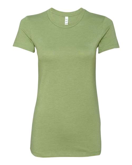 Bella + Canvas 6004 Women's Slim Fit Tee - Heather Green - front