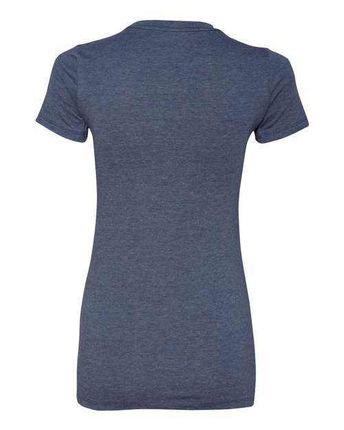 Bella + Canvas 6004 Women's Slim Fit Tee - Heather Navy - back