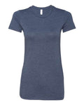 Bella + Canvas 6004 Women's Slim Fit Tee - Heather Navy - front
