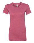 Bella + Canvas 6004 Women's Slim Fit Tee - Heather Raspberry - front