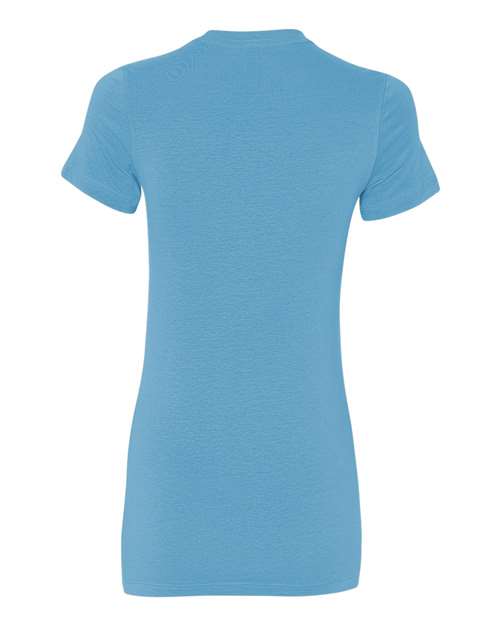 Bella + Canvas 6004 Women's Slim Fit Tee - Ocean Blue - back