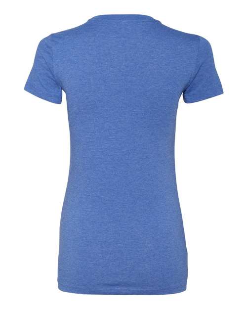 Bella + Canvas 6004 Women's Slim Fit Tee - Heather True Royal - back
