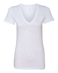 BELLA + CANVAS 6035 Women’s Jersey Deep V-Neck Tee - Ash - front