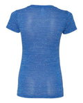 BELLA + CANVAS 6035 Women’s Jersey Deep V-Neck Tee - True Royal Marble - back