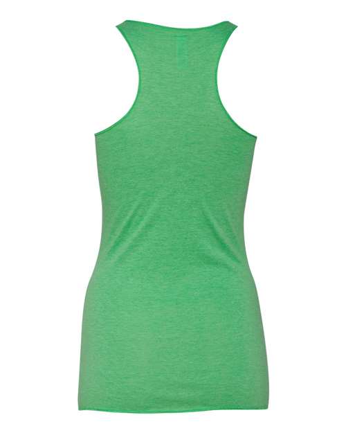 BELLA + CANVAS 8430 Women's Triblend Racerback Tank - Green Triblend - back