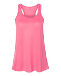 BELLA + CANVAS 8800 Women's Flowy Racerback Tank - Neon Pink - front