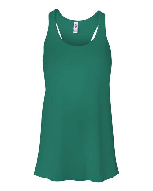 BELLA + CANVAS 8800 Women's Flowy Racerback Tank - Kelly - front