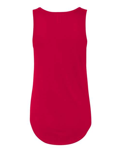 BELLA + CANVAS 8805 Women's Flowy V-Neck Tank - Red - back