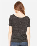 BELLA + CANVAS 8816 Women’s Slouchy Tee - Black Marble - model back