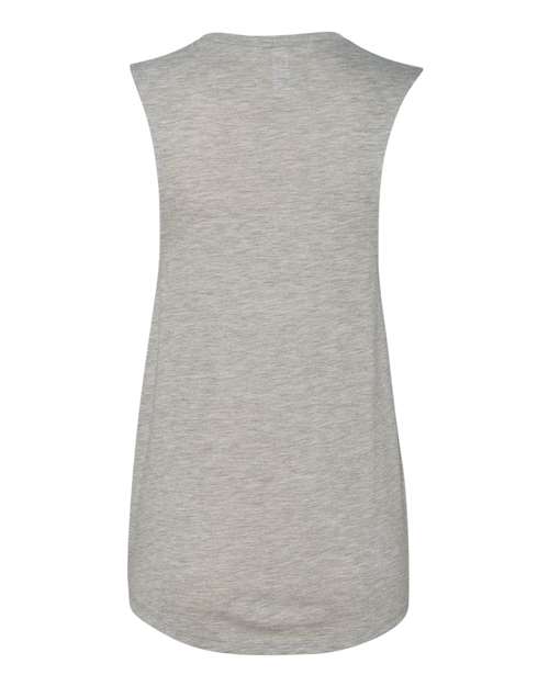 BELLA + CANVAS 8803 Women's Flowy Scoop Muscle Tank - Athletic Heather - back