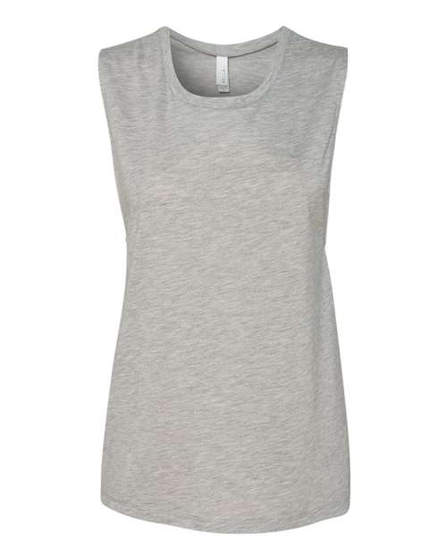 BELLA + CANVAS 8803 Women's Flowy Scoop Muscle Tank - Athletic Heather - front