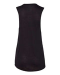 BELLA + CANVAS 8803 Women's Flowy Scoop Muscle Tank - Black - back