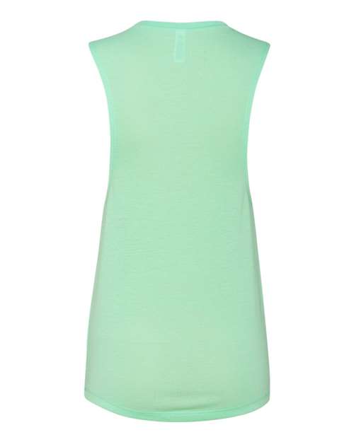 BELLA + CANVAS 8803 Women's Flowy Scoop Muscle Tank - Mint - back