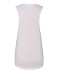 BELLA + CANVAS 8803 Women's Flowy Scoop Muscle Tank - White - back