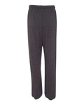 BELLA + CANVAS 3737 Unisex Sponge Fleece Long Scrunch Pants - Dark Grey Heather - back