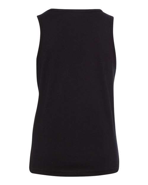 BELLA + CANVAS 3480Y Youth Jersey Tank - Black - back