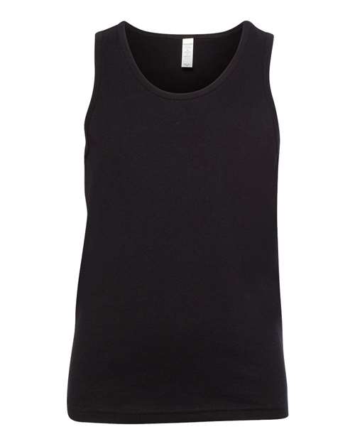 BELLA + CANVAS 3480Y Youth Jersey Tank - Black - front