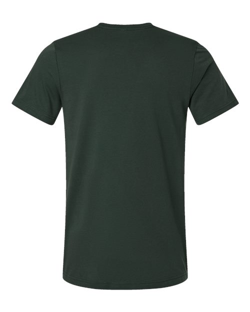 Bella+Canvas 3001 Unisex Jersey Short Sleeve Tee - Hunter Green - back