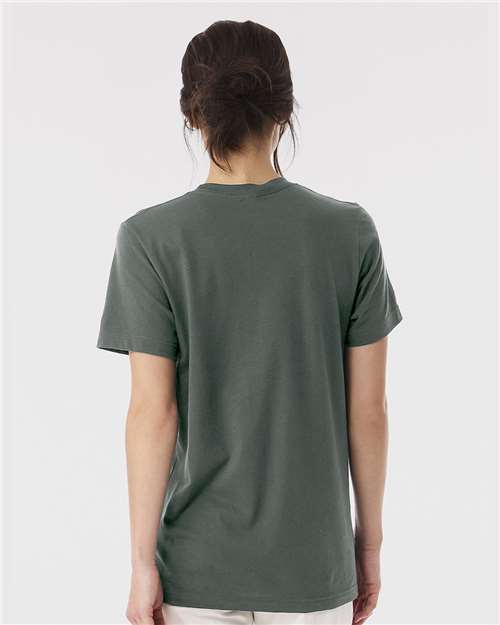 Bella+Canvas 3001 Unisex Jersey Short Sleeve Tee - Hunter Green - model back