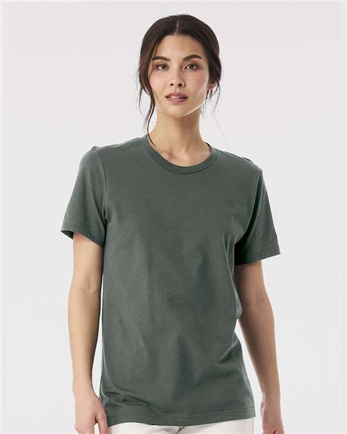 Bella+Canvas 3001 Unisex Jersey Short Sleeve Tee - Hunter Green - model front
