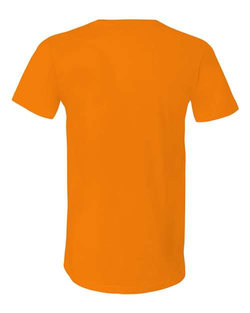 Bella + Canvas 3005 Jersey V-Neck Tee - Orange - back