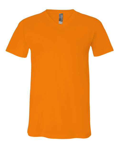 Bella + Canvas 3005 Jersey V-Neck Tee - Orange - front
