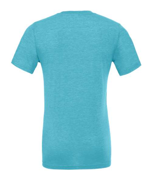 Bella+Canvas 3413 Unisex Triblend Short Sleeve Tee - Aqua Triblend - back