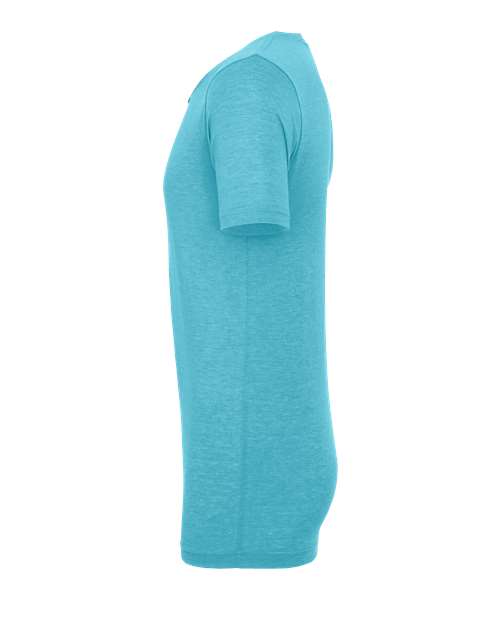 Bella+Canvas 3413 Unisex Triblend Short Sleeve Tee - Aqua Triblend - side