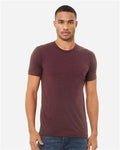 Bella+Canvas 3413 Unisex Triblend Short Sleeve Tee - Maroon Triblend - model front