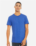 Bella+Canvas BC3413 Unisex Triblend Short Sleeve Tee - True Royal Triblend - model front