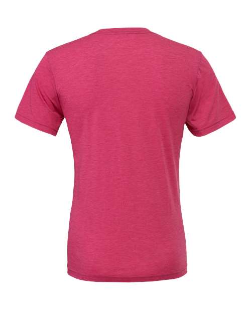 Bella+Canvas 3413 Unisex Triblend Short Sleeve Tee - Berry Triblend - back