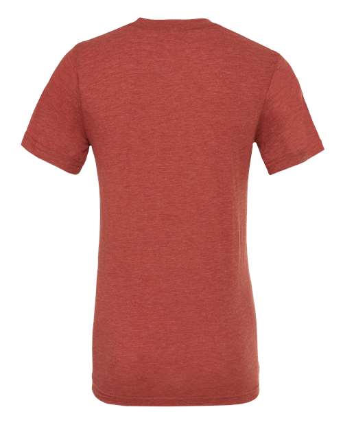 Bella+Canvas 3413 Unisex Triblend Short Sleeve Tee - Clay Triblend - back