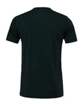 Bella+Canvas 3413 Unisex Triblend Short Sleeve Tee - Emerald Triblend - back