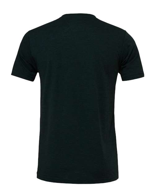 Bella+Canvas 3413 Unisex Triblend Short Sleeve Tee - Emerald Triblend - back