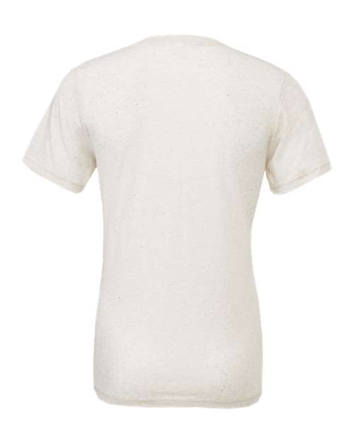 Bella+Canvas 3413 Unisex Triblend Short Sleeve Tee - Oatmeal Triblend - back