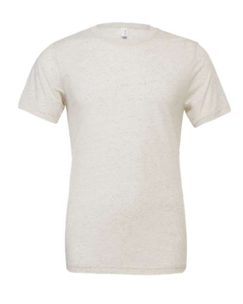 Bella+Canvas 3413 Unisex Triblend Short Sleeve Tee - Oatmeal Triblend - flat front