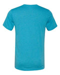 Bella + Canvas 3415 Triblend V-Neck Tee - Aqua Triblend - back