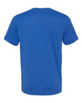 Bella + Canvas 3415 Triblend V-Neck Tee - True Royal Triblend - back