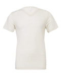 Bella + Canvas 3415 Triblend V-Neck Tee - Oatmeal Triblend - flat front