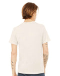 Bella + Canvas 3415 Triblend V-Neck Tee - Oatmeal Triblend - model back