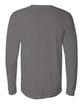 Bella+Canvas 3501 Unisex Jersey Long Sleeve Tee - Asphalt - back