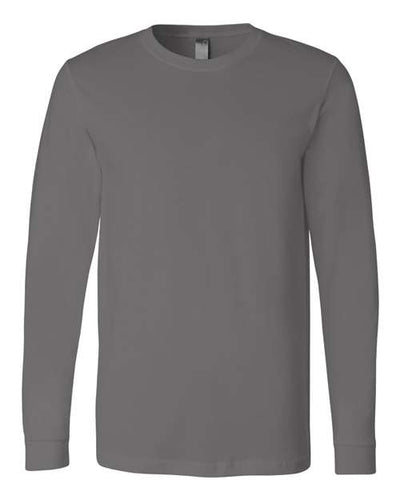 Bella+Canvas 3501 Unisex Jersey Long Sleeve Tee - Asphalt - front