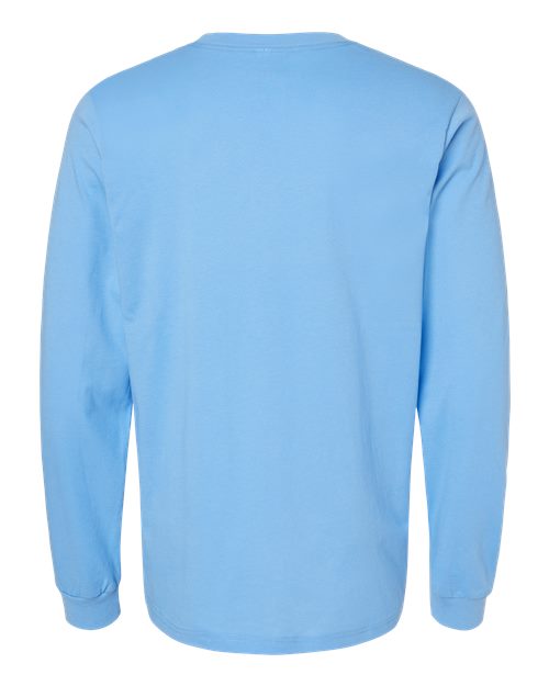 Bella+Canvas 3501 Unisex Jersey Long Sleeve Tee - Carolina Blue - back