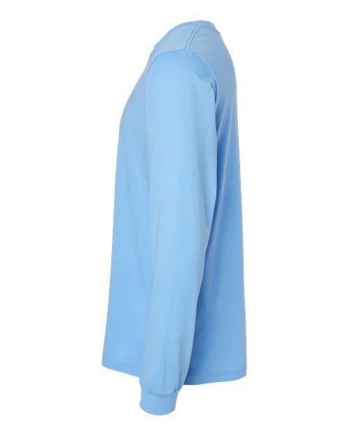 Bella+Canvas 3501 Unisex Jersey Long Sleeve Tee - Carolina Blue - side