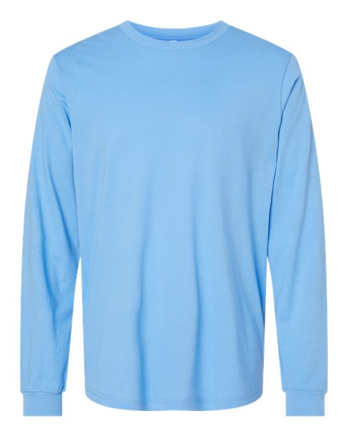 Bella+Canvas 3501 Unisex Jersey Long Sleeve Tee - Carolina Blue - flat front
